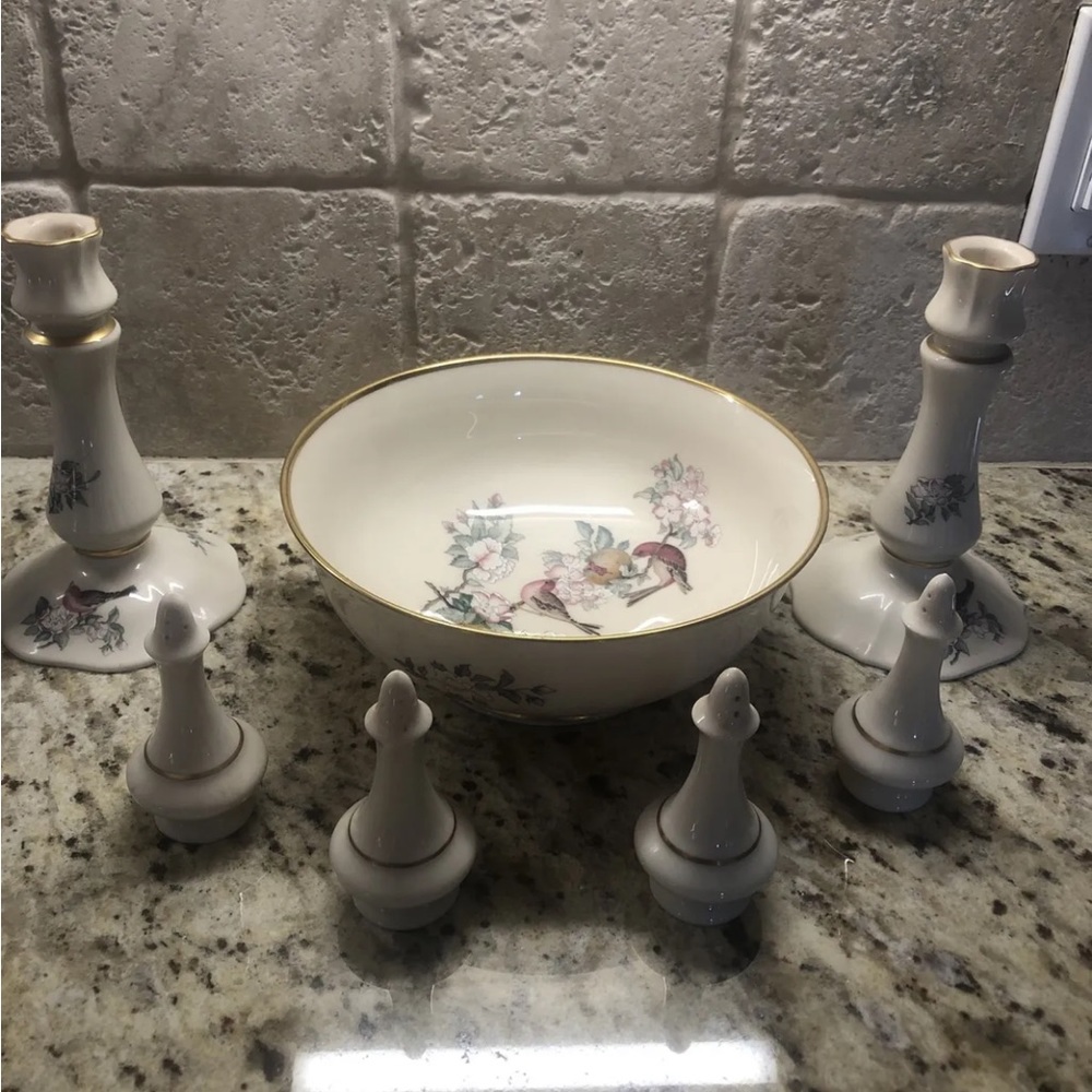 Lennox Lot bowl candle holders salt & pepper  sets
